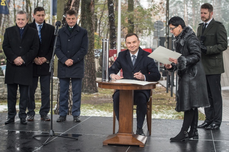 Wmurowanie kamienia węgielnego pod Muzeum Piłsudskiego