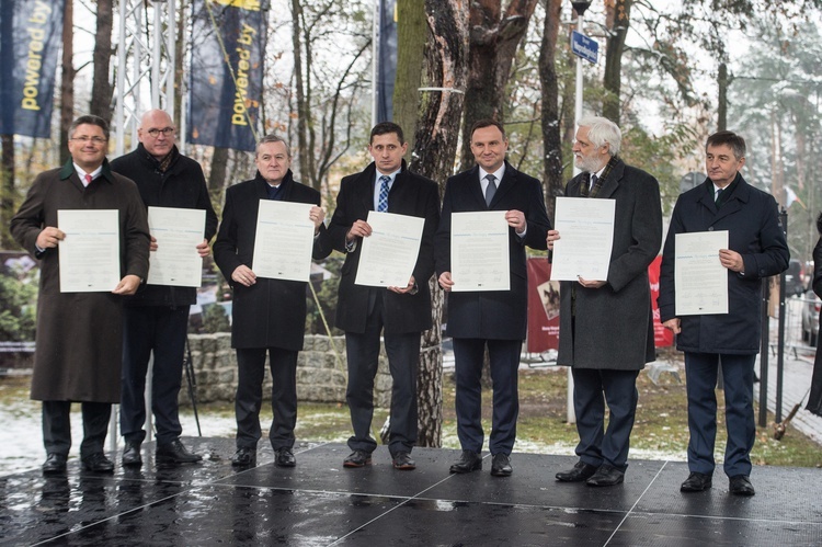 Wmurowanie kamienia węgielnego pod Muzeum Piłsudskiego