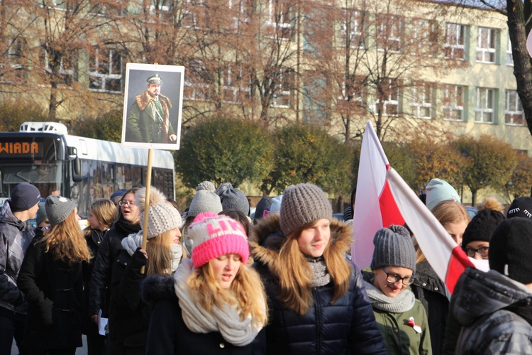 Marsz patriotyczny w Łowiczu