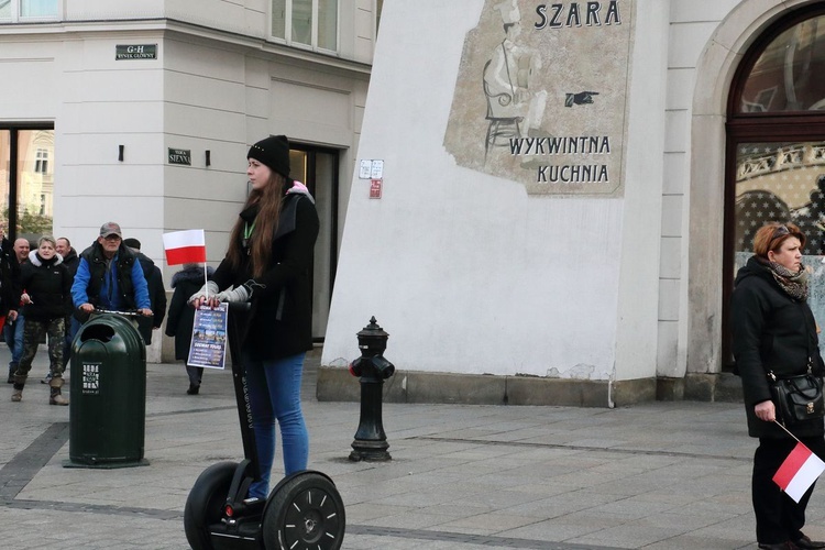 Pochód patriotyczny Kraków 11 listopada 2016