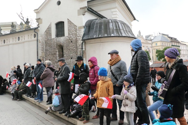 Pochód patriotyczny Kraków 11 listopada 2016