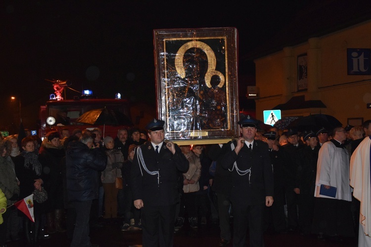 Powitanie ikony MB Częstochowskiej w Białej Rawskiej