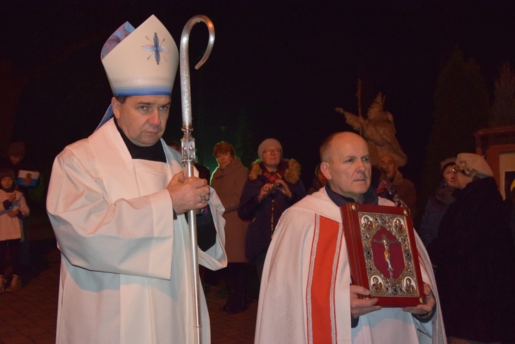 Powitanie ikony MB Częstochowskiej w Wilkowie