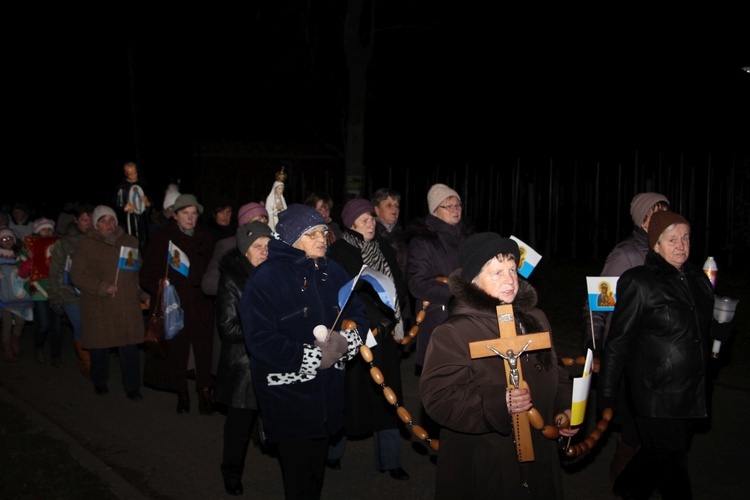 Powitanie ikony MB Częstochowskiej w Szczukach