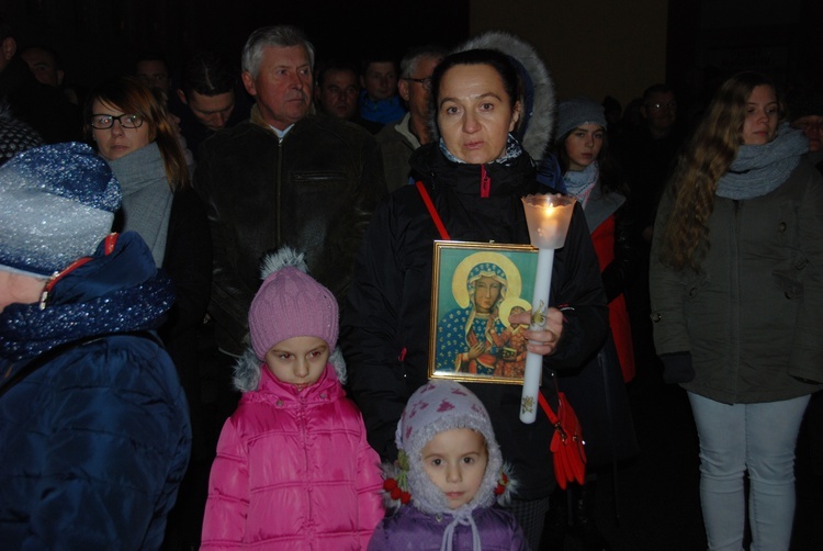 Powitanie ikony MB Częstochowskiej w Sadkowicach