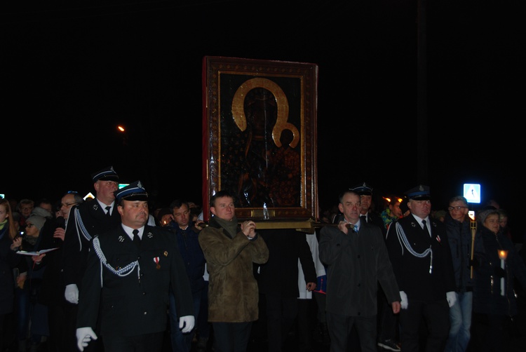 Powitanie ikony MB Częstochowskiej w Sadkowicach