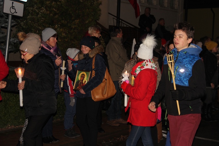 Powitanie ikony MB Częstochowskiej w Sadkowicach