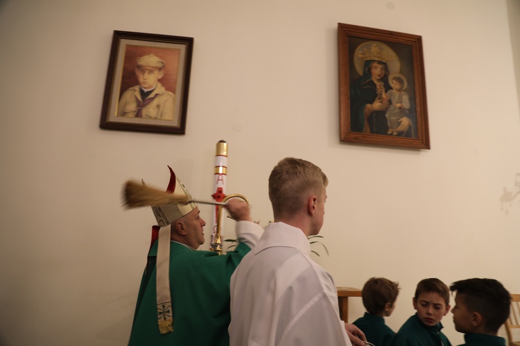 Poświęcenie kaplicy Bożego Miłosierdzia w Aleksandrowicach