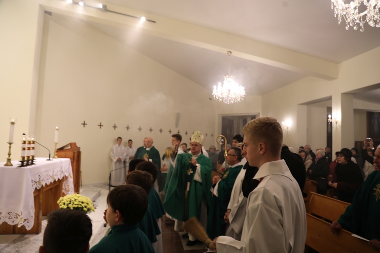 Poświęcenie kaplicy Bożego Miłosierdzia w Aleksandrowicach