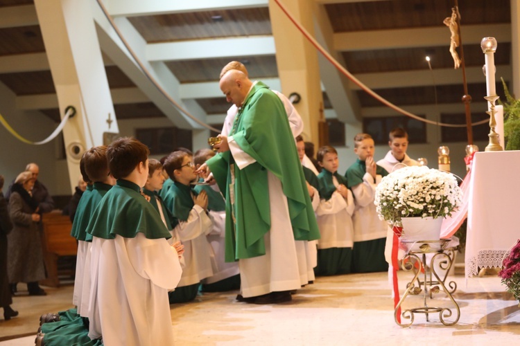 Poświęcenie kaplicy Bożego Miłosierdzia w Aleksandrowicach