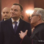 Prezydent Andrzej Duda w piekarskiej bazylice