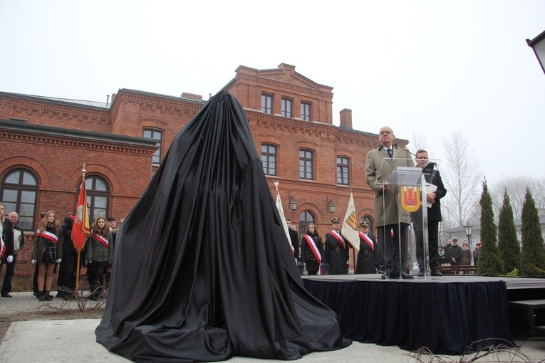 Odsłonięcie pomnika Filipa de Girarda w Żyrardowie