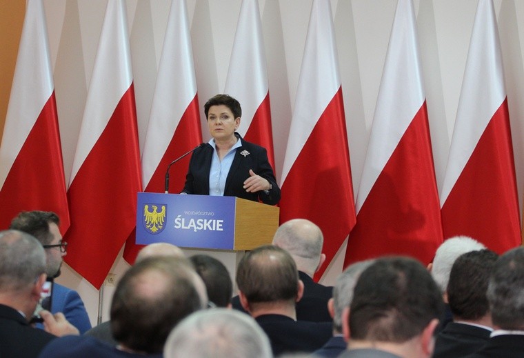 Premier Beata Szydło podczas spotkania z samorządowcami 