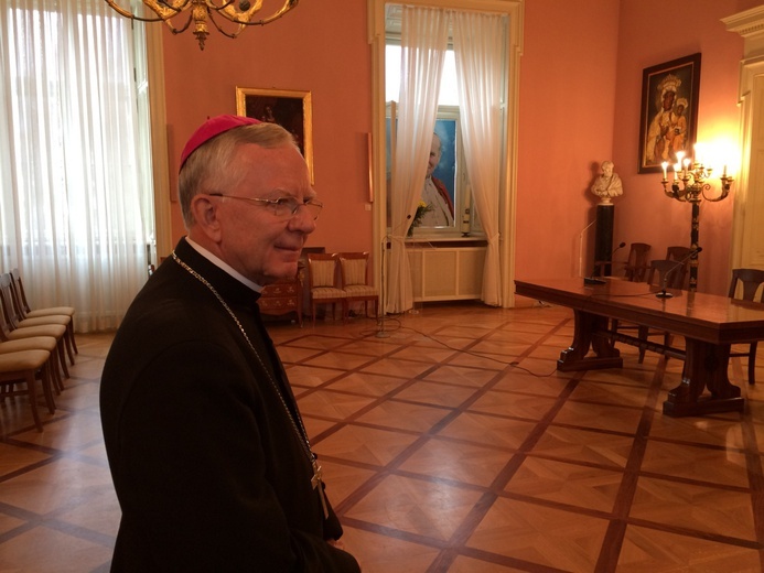 Abp Marek Jędraszewski w krakowskiej kurii