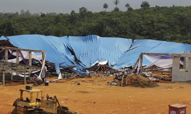 Nigeria: 160 ofiar śmiertelnych zawalenia się kościoła