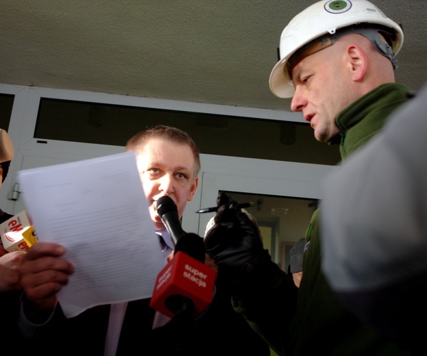 Protest górników KWK Makoszowy