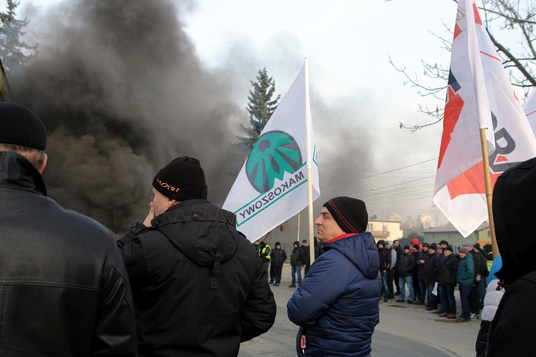 Protest górników KWK Makoszowy