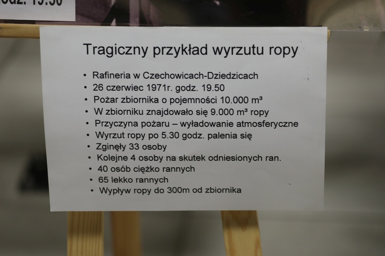 Wystawa na 45. rocznicę pożaru czechowickiej rafinerii