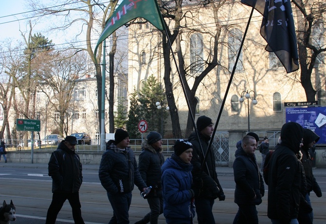 Antyislamska demonstracja ONR w Katowicach