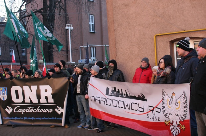 Antyislamska demonstracja ONR w Katowicach