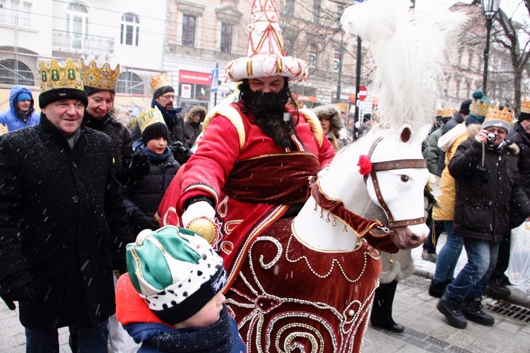 Orszak Trzech Króli - Kraków 2017, człony niebieski i zielony