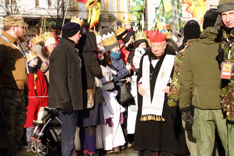 Orszak Trzech Króli - Kraków 2017, człony niebieski i zielony