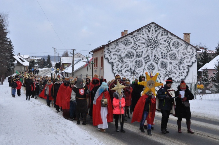 Bobowa - Orszak Trzech Króli 2017