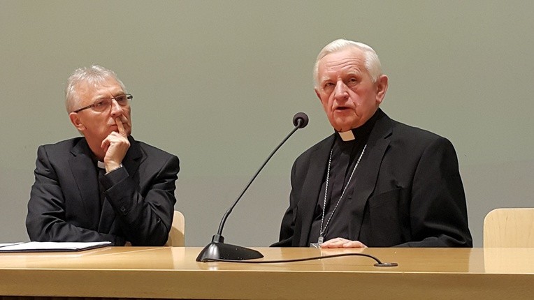 Abp Damian Zimoń i ks. prof. Jerzy Szymik