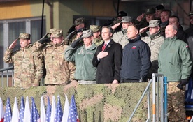 Prezydent Duda wita U.S. Army