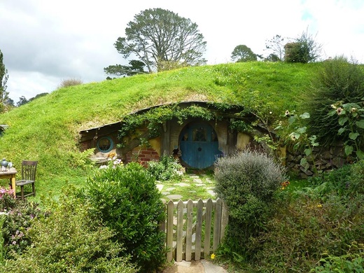 Hobbiton Movie Set - wioska hobbitów w Nowej Zelandii