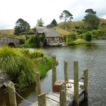 Hobbiton Movie Set - wioska hobbitów w Nowej Zelandii