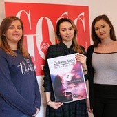 Na spotkanie zapraszają (od lewej) Klaudia Miśkiewicz, Ilona Chodowicz i Dominika Brdak