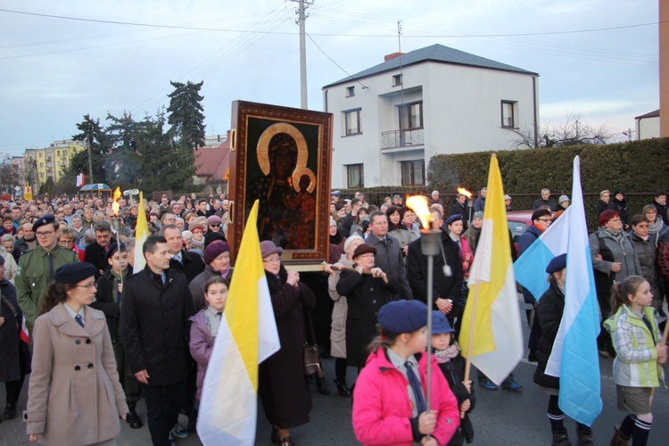 Powitanie ikony MB Częstochowskiej w Sochaczewie-Boryszewie