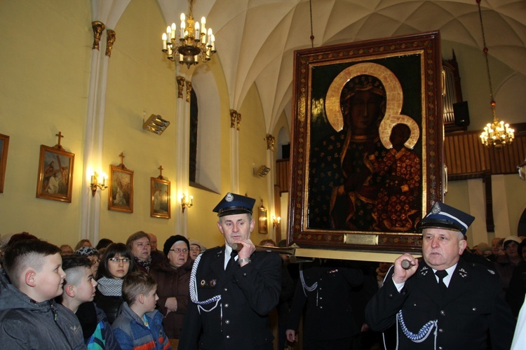 Powitanie ikony MB Częstochowskiej w Kozłowie Biskupim