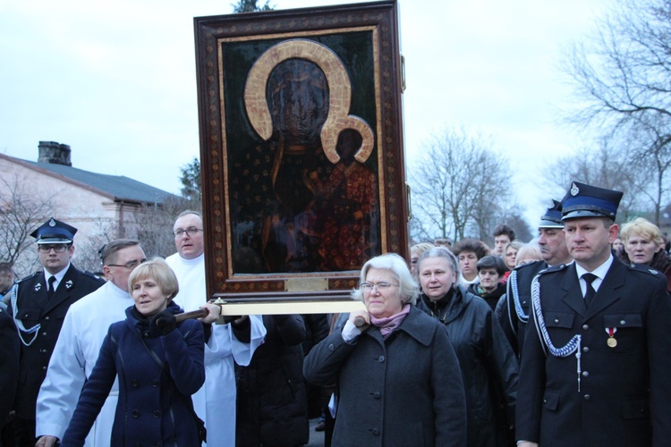 Powitanie ikony MB Częstochowskiej w Kozłowie Biskupim