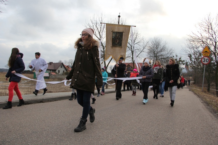 Powitanie ikony MB Częstochowskiej w Kozłowie Biskupim