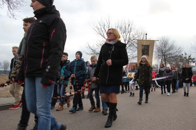 Powitanie ikony MB Częstochowskiej w Kozłowie Biskupim