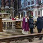 Poranne nabożeństwo w Środę Popielcową w kościele pw. św. Marii z Nazaretu.