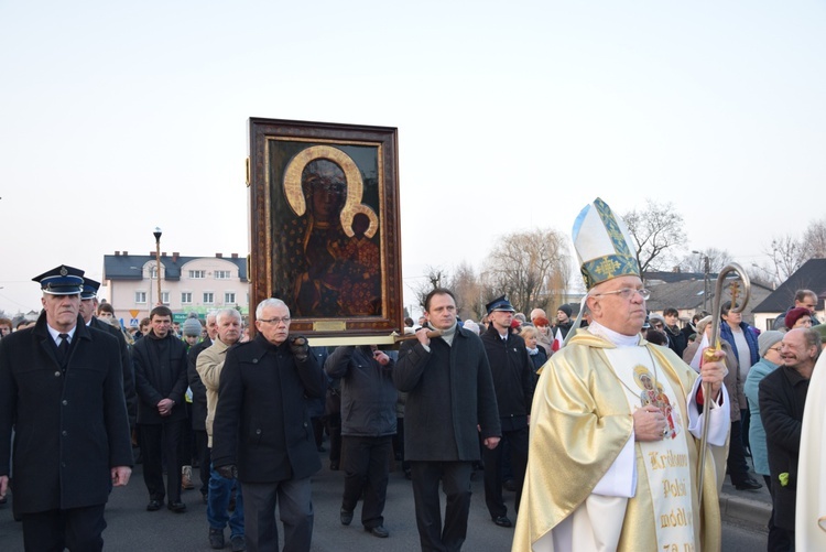 Powitanie ikony MB Częstochowskiej w Bolimowie