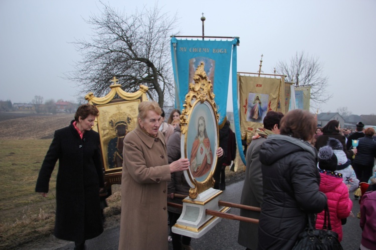 Powitanie ikony MB Częstochowskiej w Kozłowie Szlacheckim