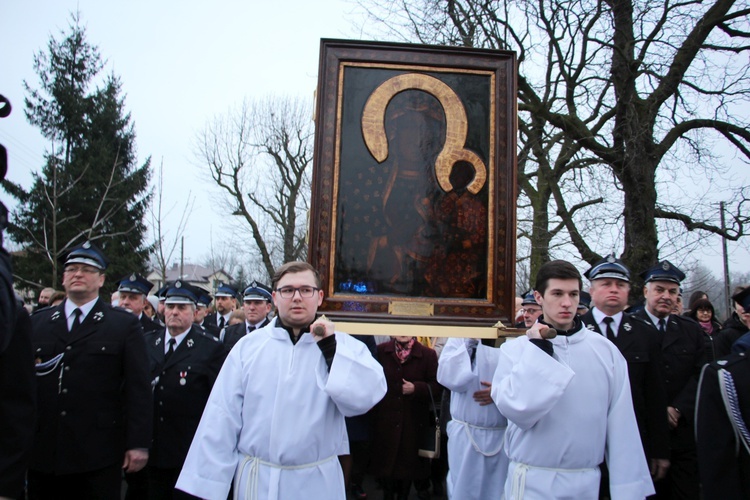 Powitanie ikony MB Częstochowskiej w Rybnie