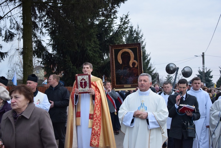 Powitanie ikony MB Częstochowskiej w Giżycach