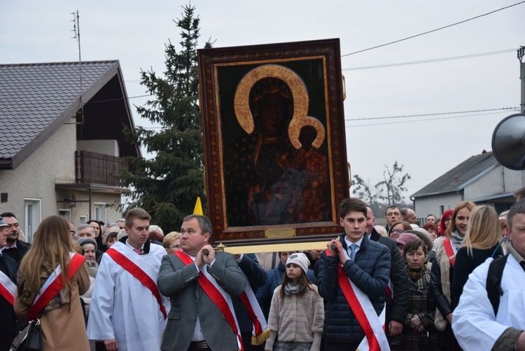 Powitanie ikony MB Częstochowskiej w Giżycach