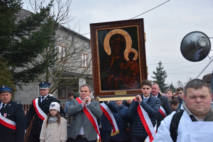 Powitanie ikony MB Częstochowskiej w Giżycach