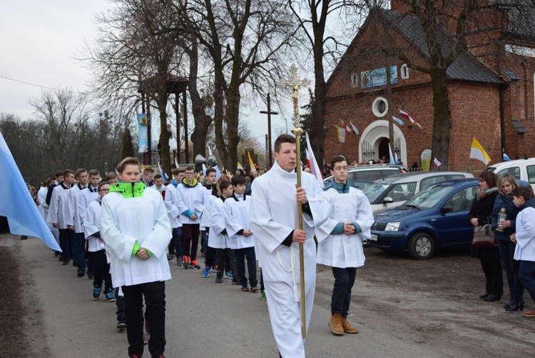 Powitanie ikony MB Częstochowskiej w Giżycach