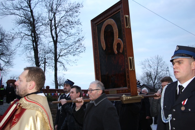 Powitanie ikony MB Częstochowskiej w Mikołajewie