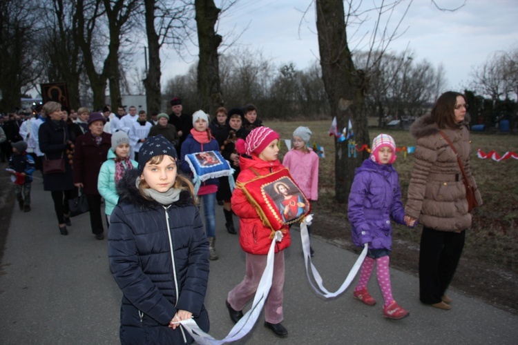 Powitanie ikony MB Częstochowskiej w Mikołajewie