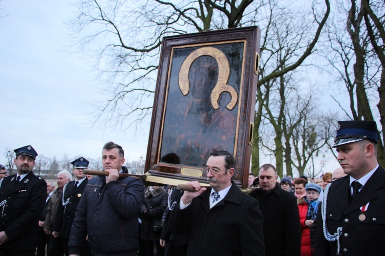 Powitanie ikony MB Częstochowskiej w Mikołajewie