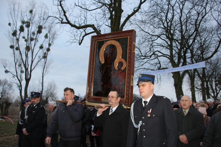 Powitanie ikony MB Częstochowskiej w Mikołajewie