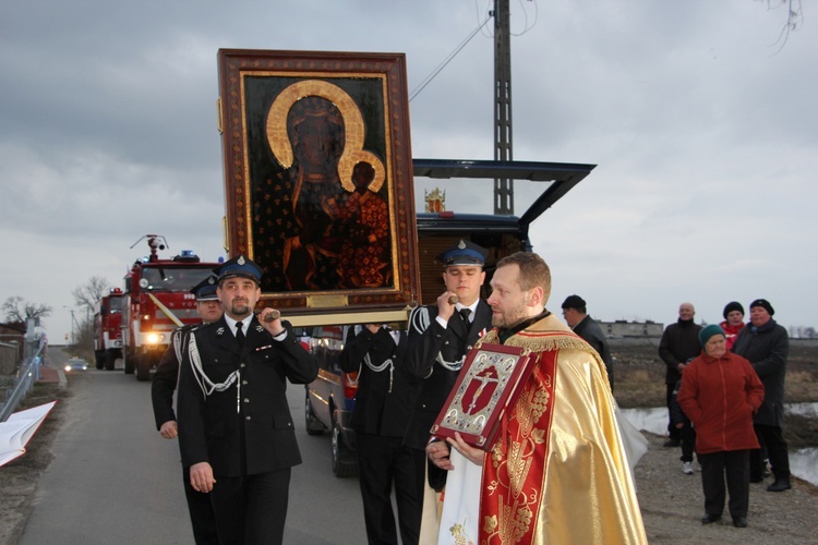 Powitanie ikony MB Częstochowskiej w Mikołajewie